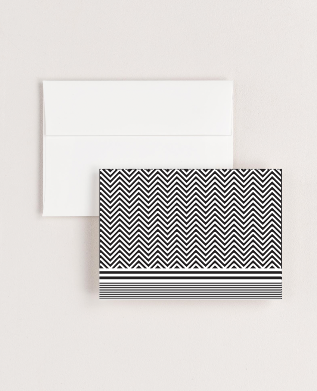 Cabana Sky Herringbone Blank Cards