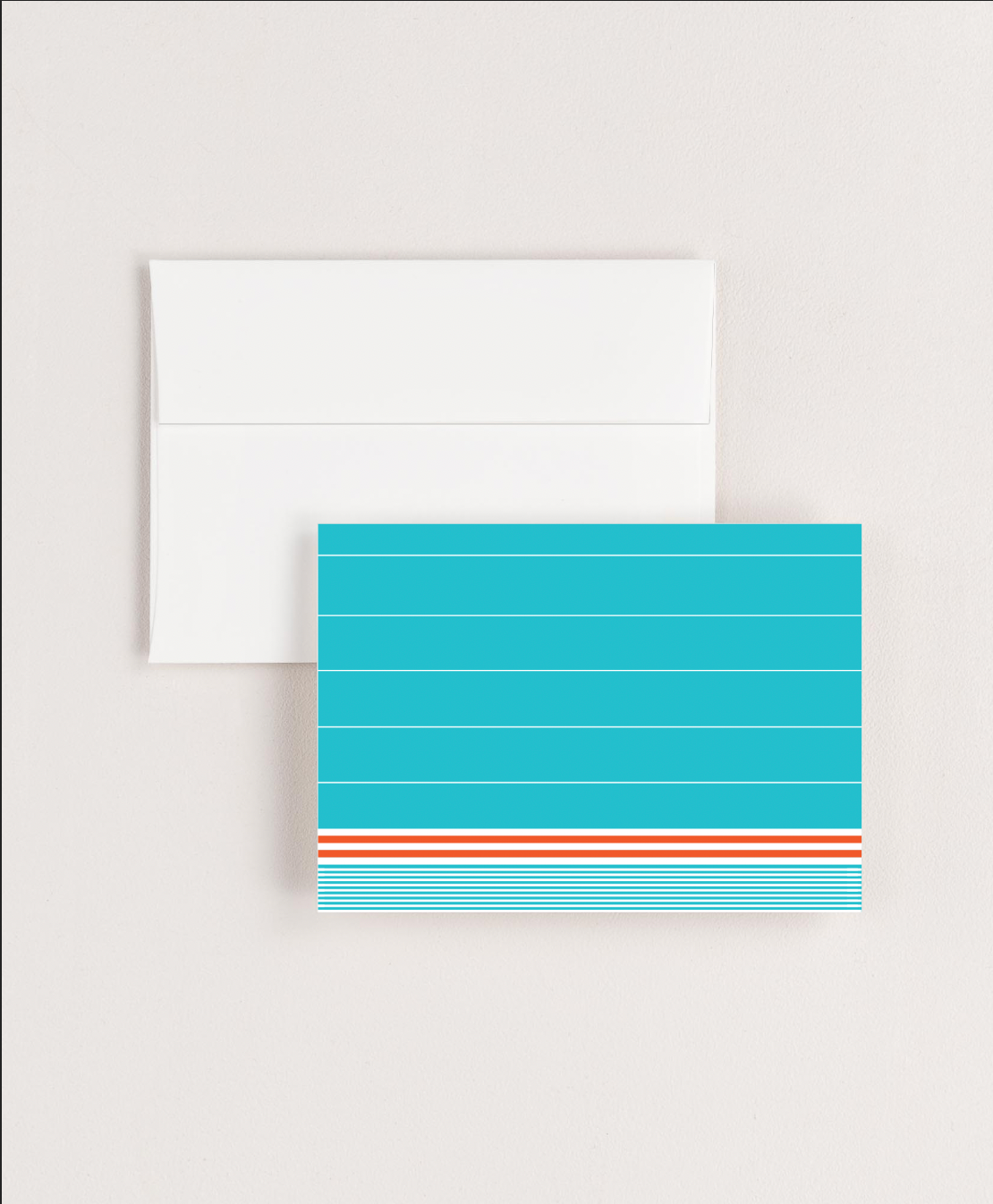 Cabana Sky Stripes Blank Cards (Pkg of 5)